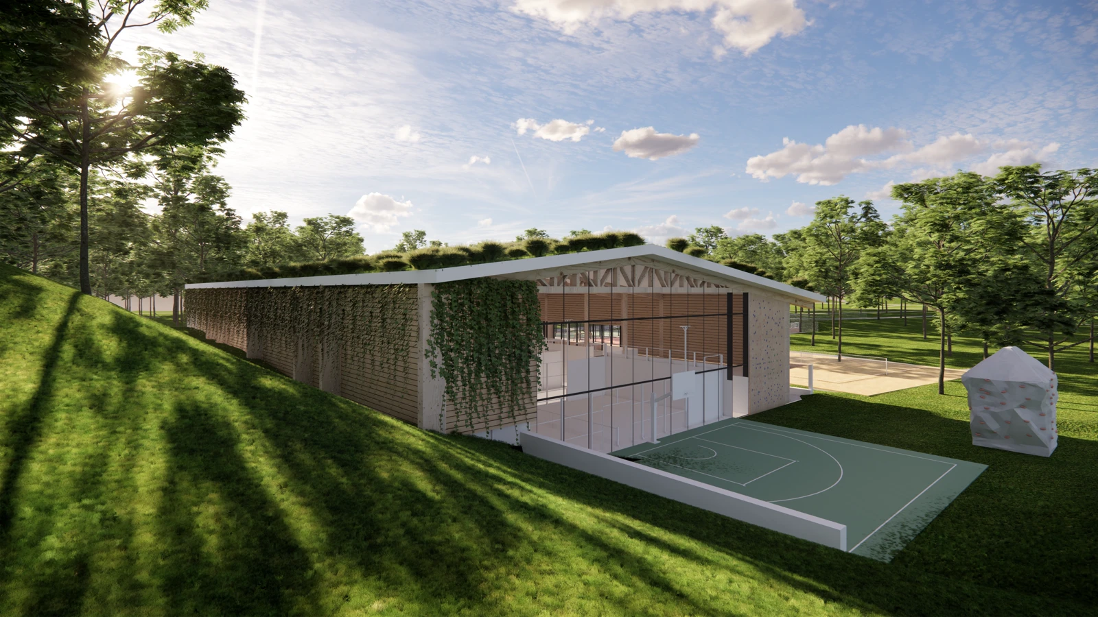Visualisierung Indoor Halle
